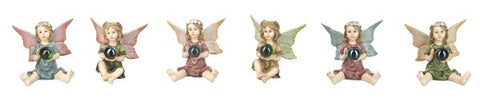 Miniature Fairies w/Gazing Ball Figures for Fairy Garden ~ 2 1/2