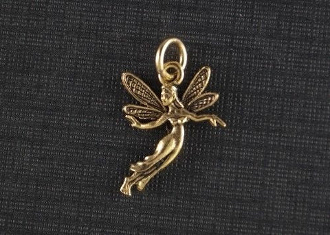 Beaucoup Designs Fairy Charm for Bracelet 14 kt gold plated Made in USA