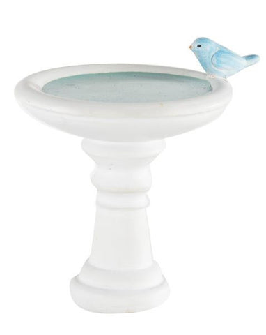 Ganz Mini Bird Bath Figure for Fairy Garden or Doll House  ~ Polystone