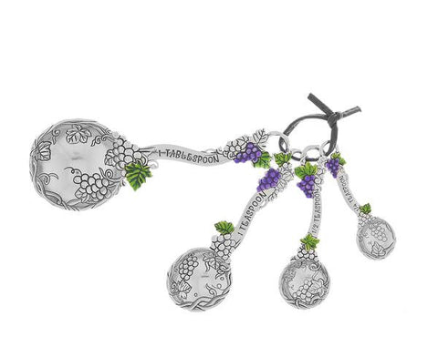 Ganz Grapes Measuring Spoons with Enameled Grapes Gift for MOM Er32901
