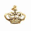 Beaucoup Designs Aimez Large Crown Charm with rhinestone 14 kt gold plated Made in USA